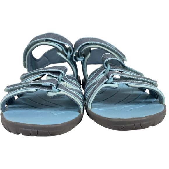 TEVA Tirra Sandals Size 7Y Youth 7 Alaskan Blue Gray Strappy Hiking Adventure - Picture 2 of 16